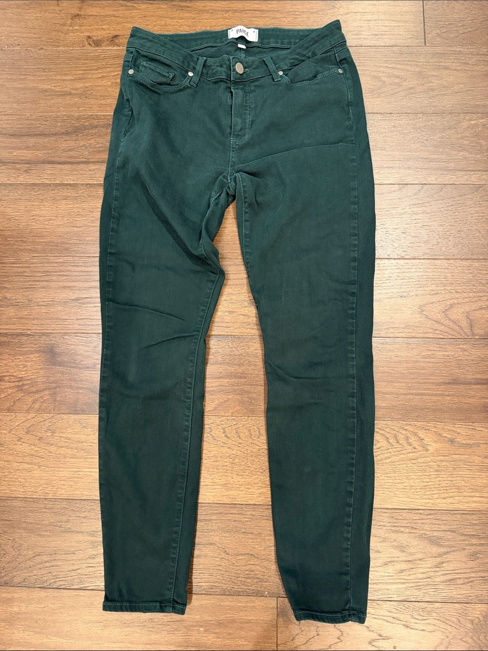 PAIGE Verdugo Ankle Deep Green Skinny Jeans Size 31 - C60-039